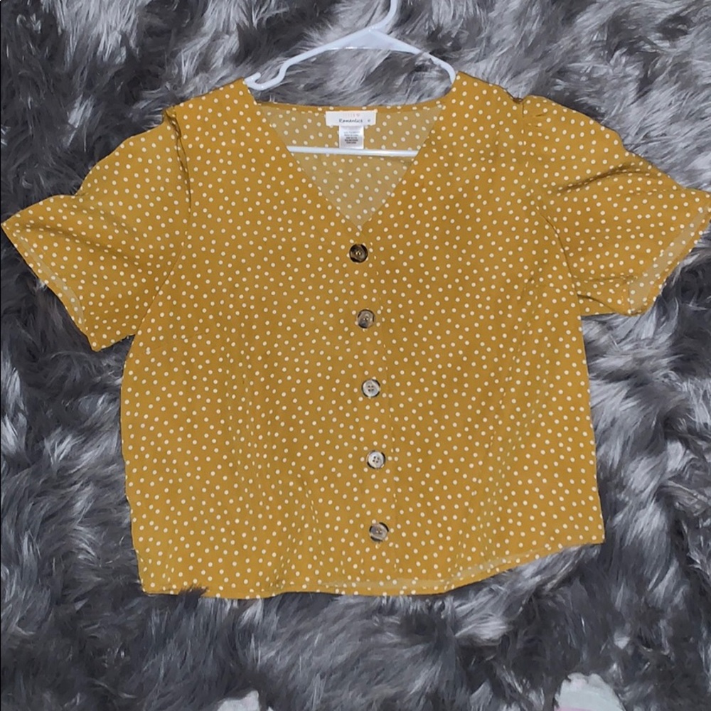 polka dot blouse